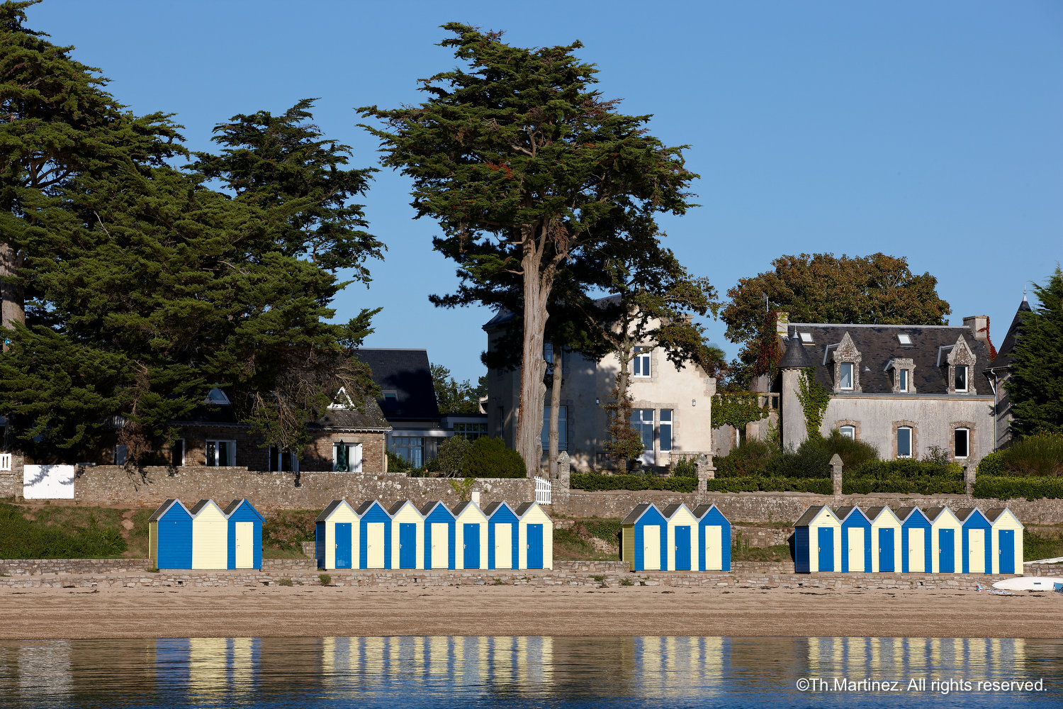 Cabanes de plage île aux Moines